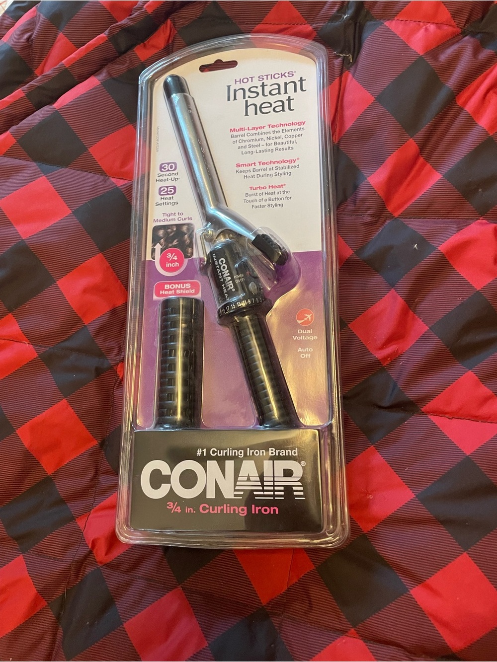 Conair 3/4-inch Instant Heat Curling Iron - Black